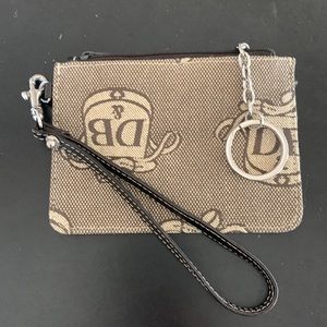 Dooney & Bourke Wristlet Brown Logo